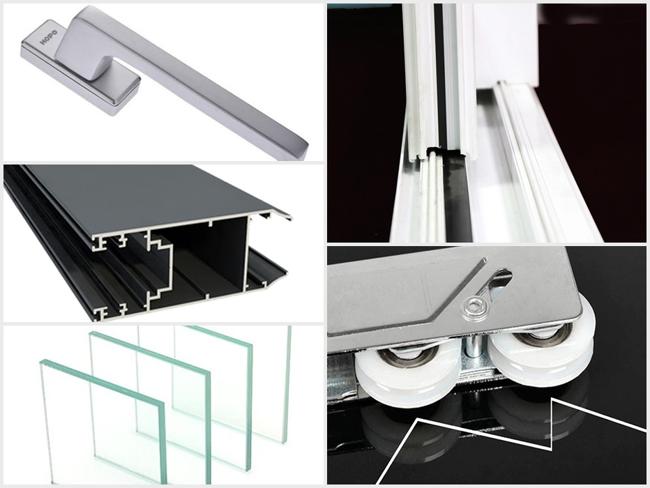 95系列非斷橋推拉門產品配件